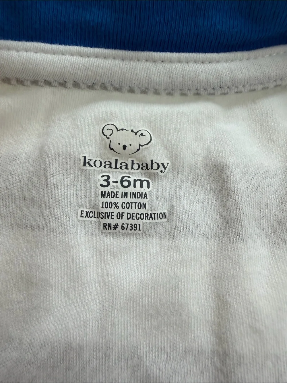 Koala Kids Gray & Blue Striped Zebra Footed One-Piece Pajamas